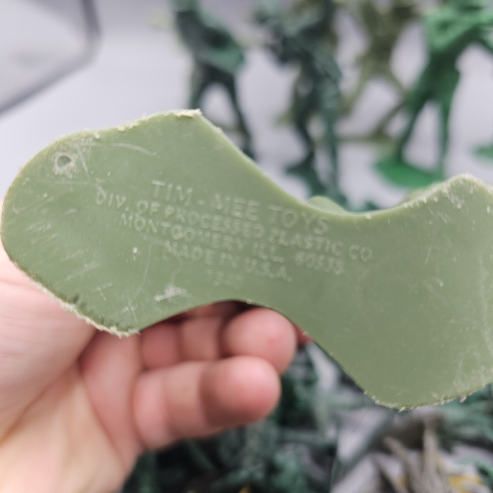 Lot of Tim Mee & Misc Brand Arny Soldiers Assorted Sizes Green Action Figures - Picture 7 of 9